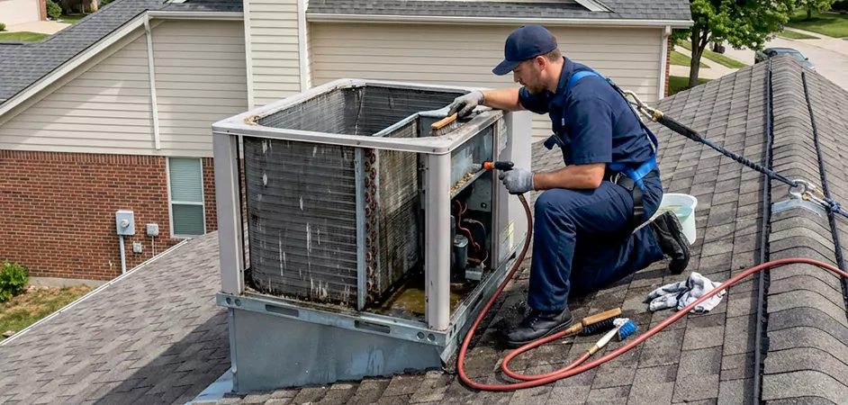 Rooftop Unit Cleaning in San Antonio