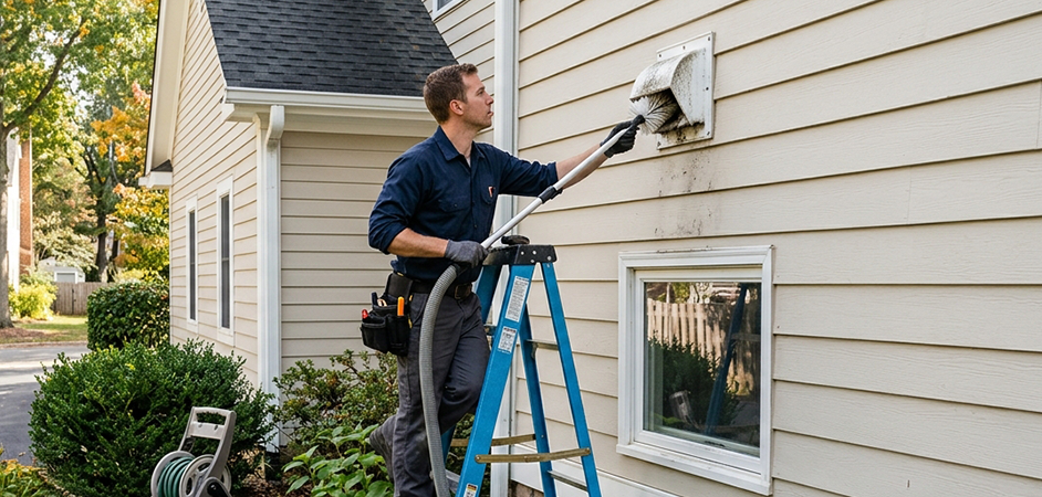 Exterior Vent Cap Cleaning in San Antonio